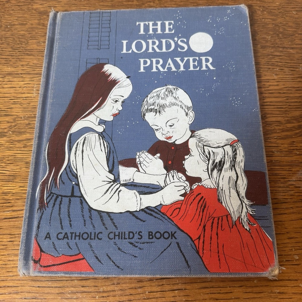 Vintage 1961 The Lord's Prayer Catholic Child's Book Eloise Wilkin Guild Press